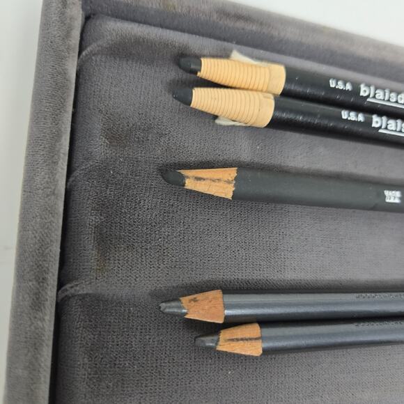 Charcoal Pencil Chalk Mixed Lot of 16 Eagle Blaisdell Eberhard Faber Char-Kole - Picture 5 of 7